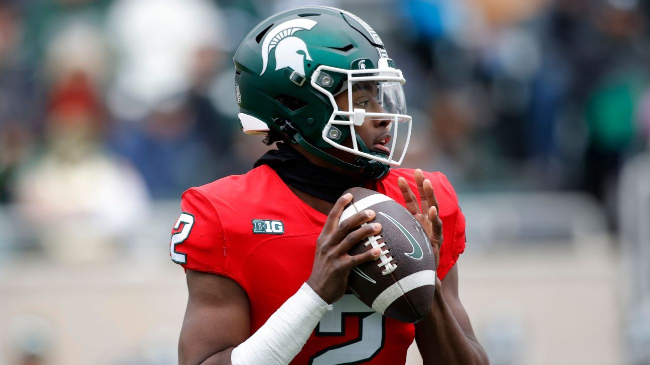 Michigan State QB says 'take the over,' and many bettors do