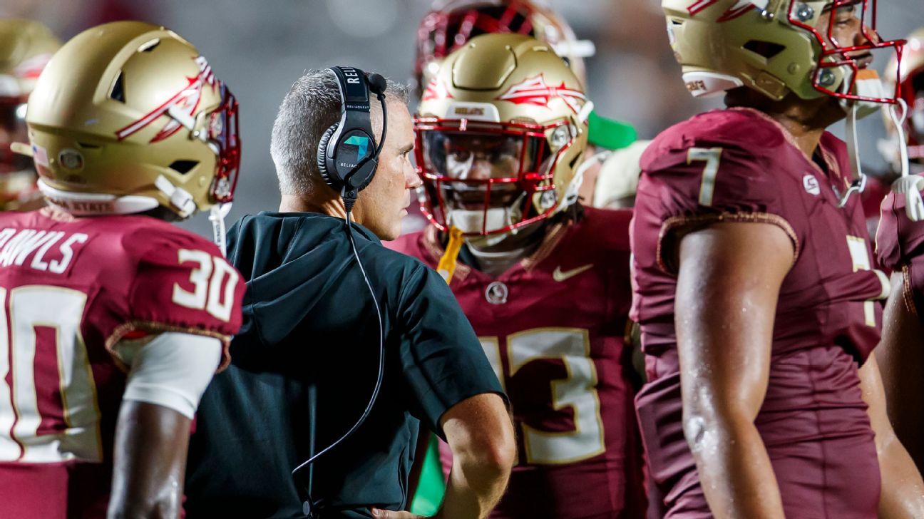 Florida State drops out of AP Top 25 poll after 0-2 start