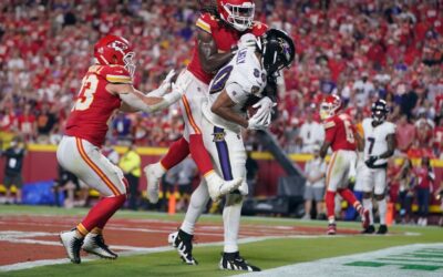 Ravens' comeback falls a toe short vs. Chiefs