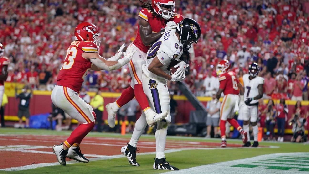 Ravens' comeback falls a toe short vs. Chiefs