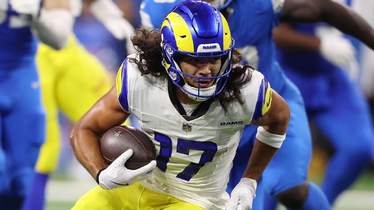 Rams' Puka Nacua aggravates knee injury, headed to IR