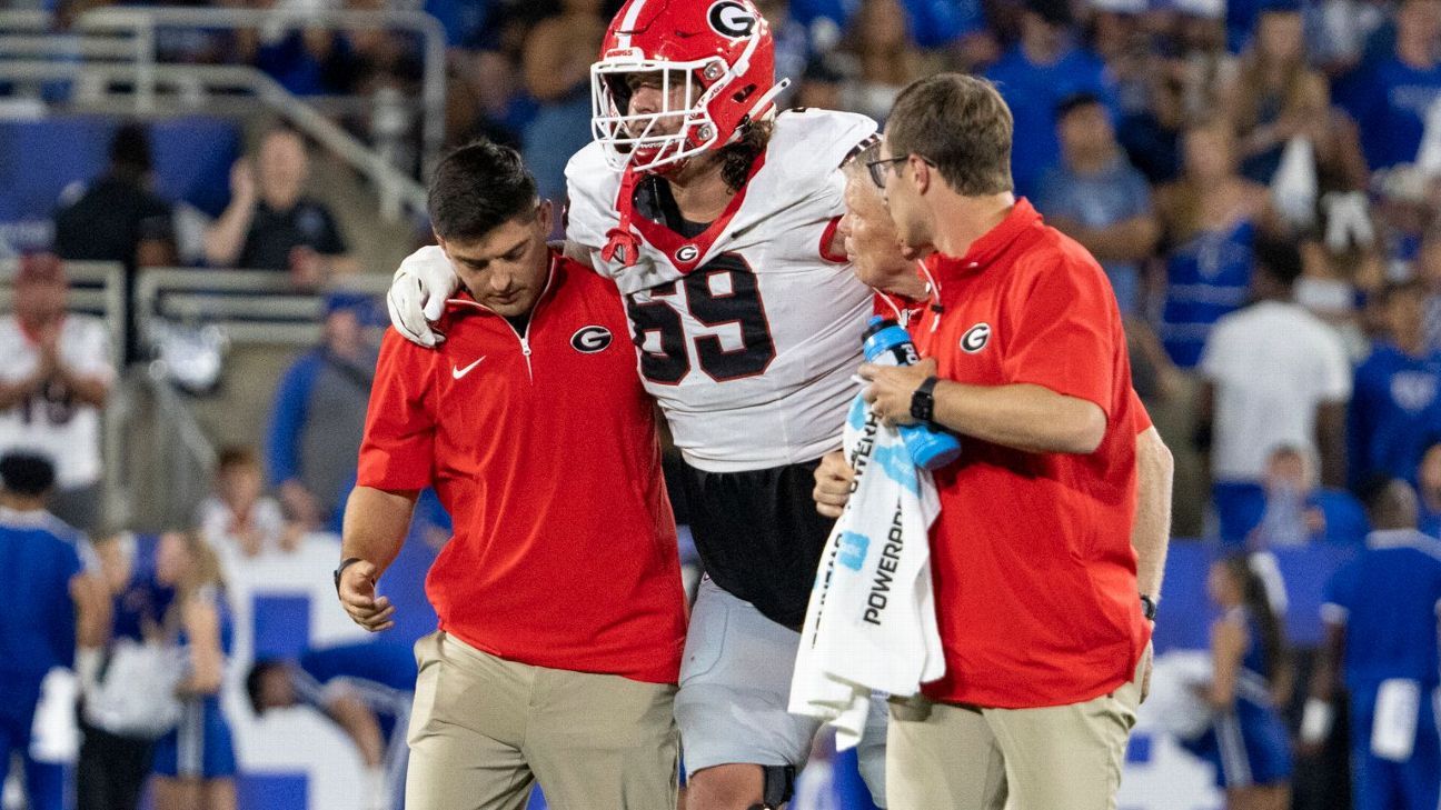 Georgia Bulldogs guard Tate Ratledge undergoes ankle surgery