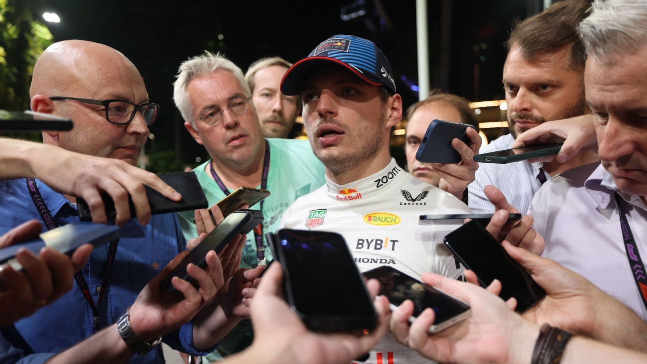 Singapore GP: Max Verstappen snubs press in FIA protest