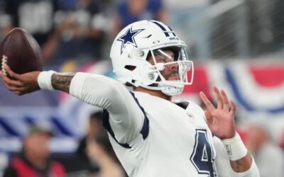 Cowboys' Dak Prescott hits Rico Dowdle for TD vs. Giants