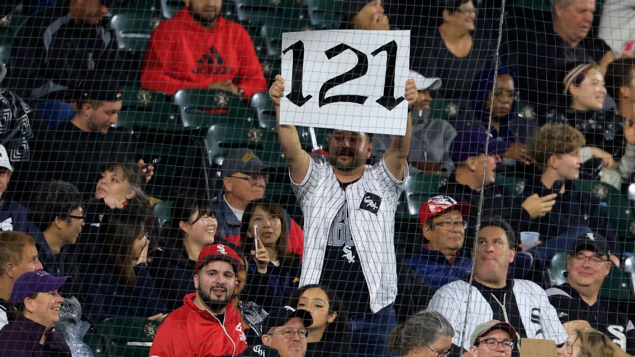 121 losses?! 12 numbers behind 2024 White Sox's MLB record