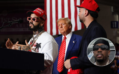 NY Rapper Fivio Foreign, Latin Trap Star Anuel AA, And Latin Singer Justin Quiles Endorse Donald Trump At Pennsylvania Rally