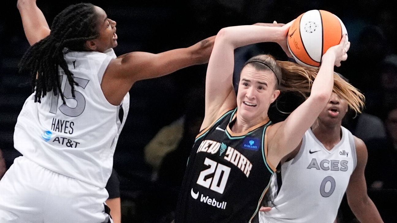 WNBA semifinals - Game 2 Liberty Aces Sun Lynx results what happened