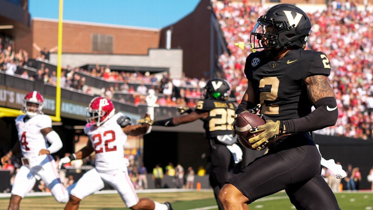 By the numbers: Vanderbilt's stunning upset of No. 1 Alabama