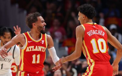 No. 1 pick Zaccharie Risacher drains first shot in Hawks debut