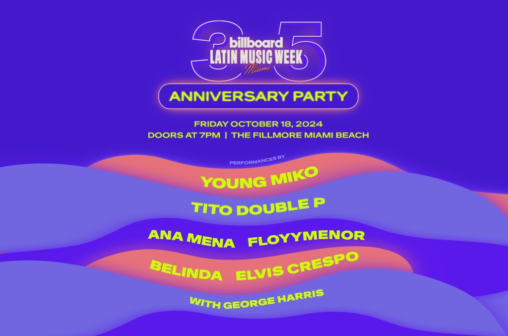 Billboard Latin Music Week 35th Anniversary Party Lineup