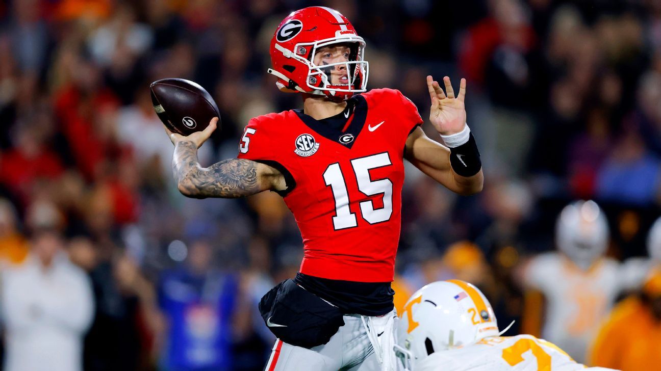 No. 12 Georgia boosts CFP hopes with win over No. 7 Vols