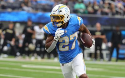 Chargers RB J.K. Dobbins ruled out with knee injury against Ravens