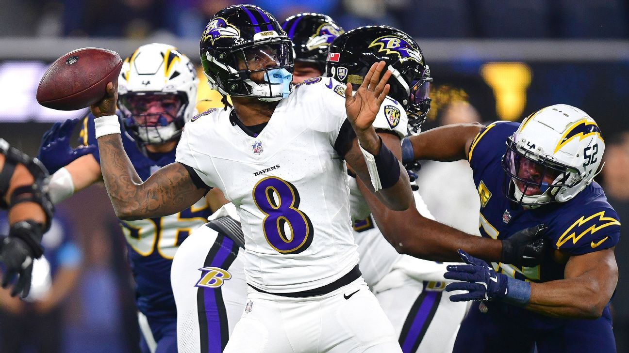 Ravens topple Chargers in Harbaugh brothers reunion