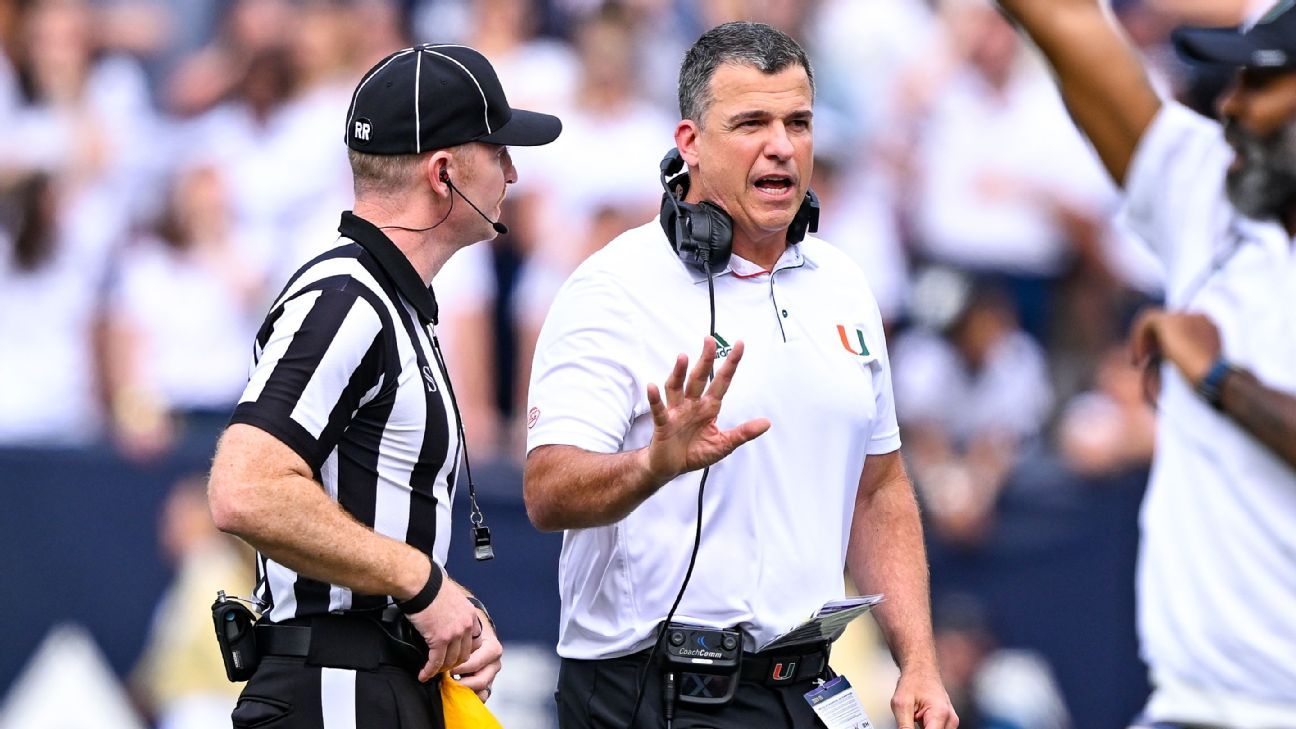 Miami coach Mario Cristobal asks CFP committee to reward wins