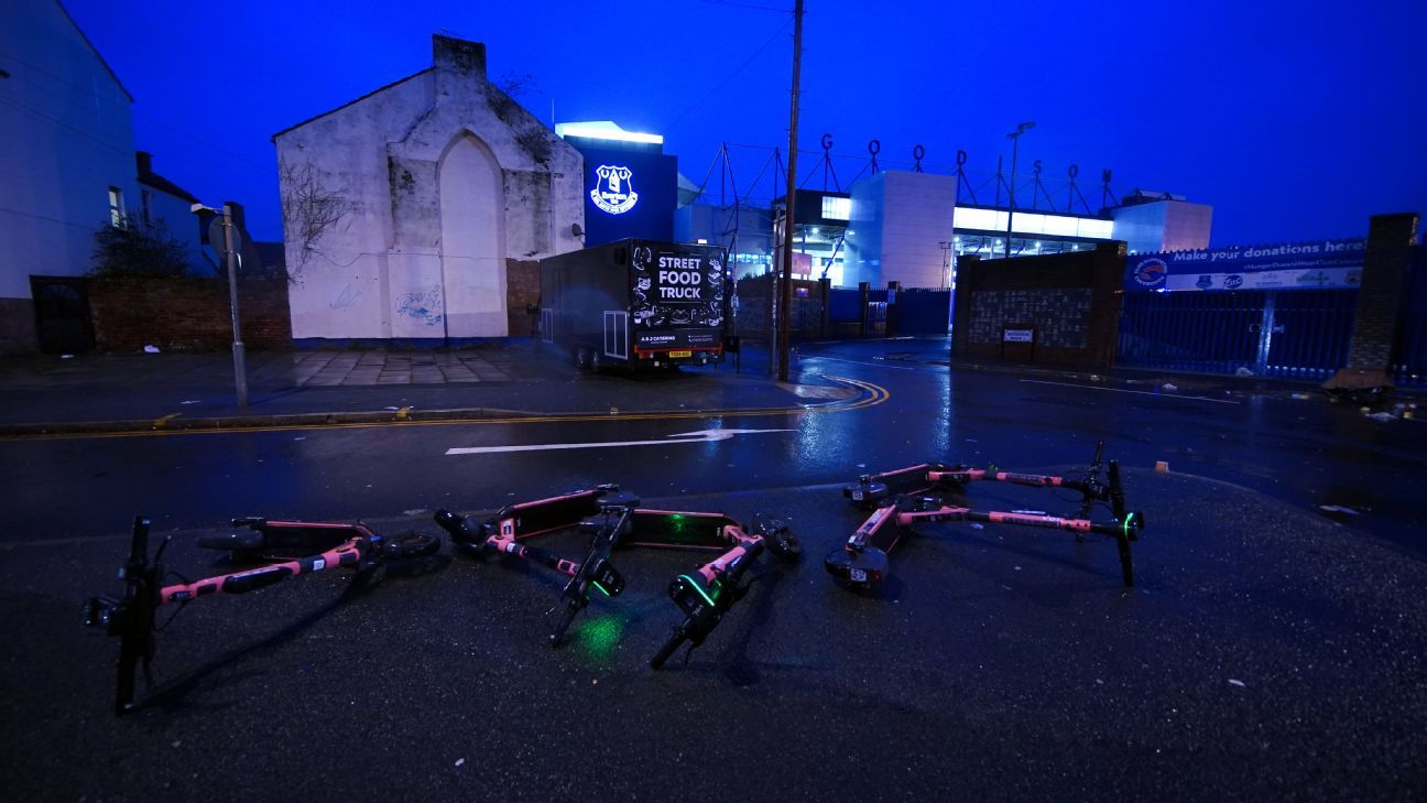 Everton vs Liverpool: Merseyside derby postponed due to storm