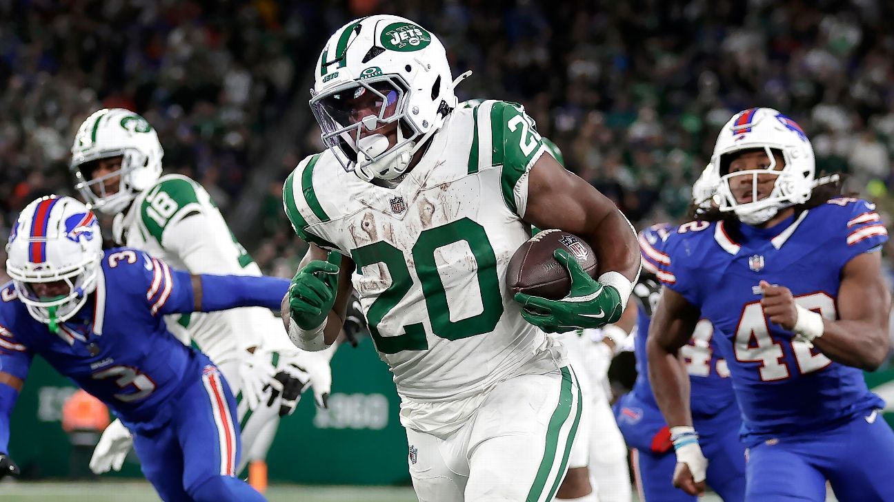 Jets expect RB Breece Hall (knee) back against Jaguars