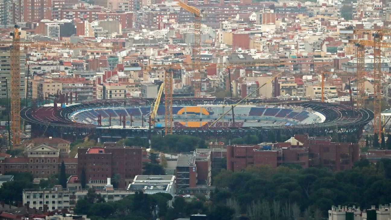 Barcelona's Camp Nou return could be delayed to next season - source