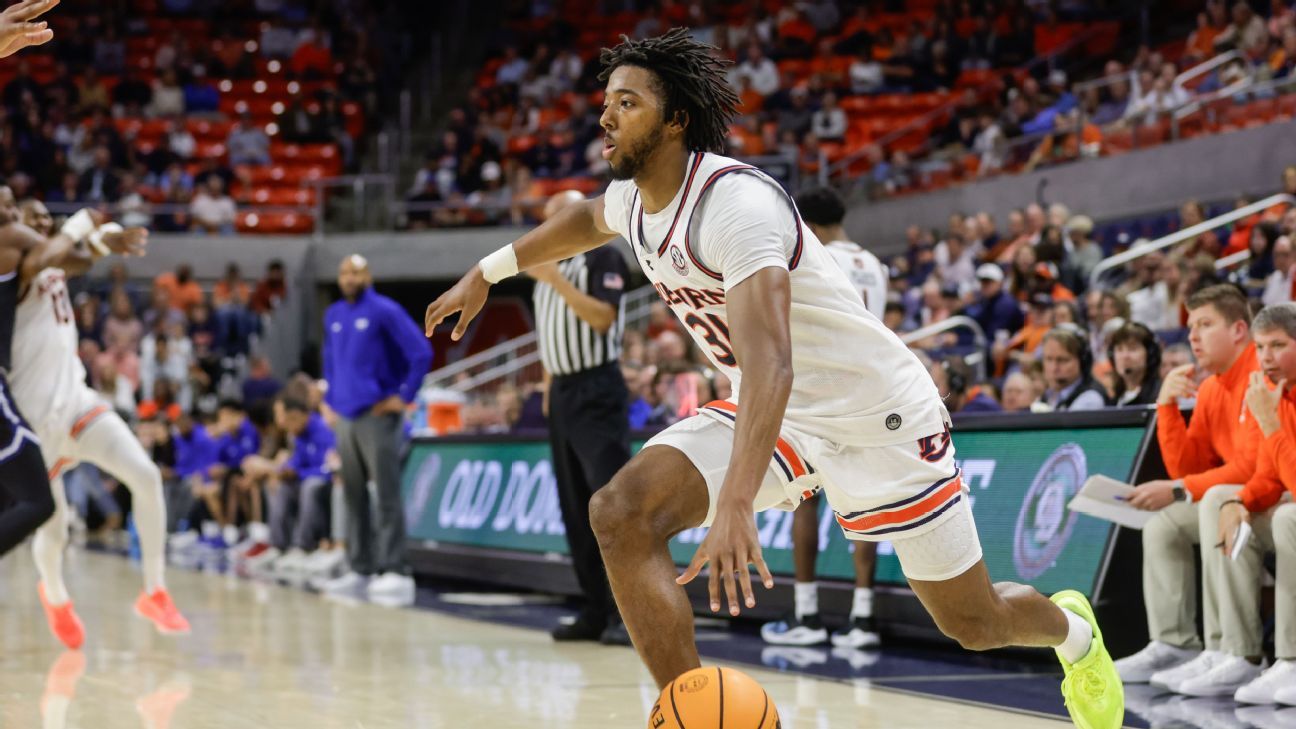 NCAA Men's Basketball Power Rankings: Auburn leads the pack