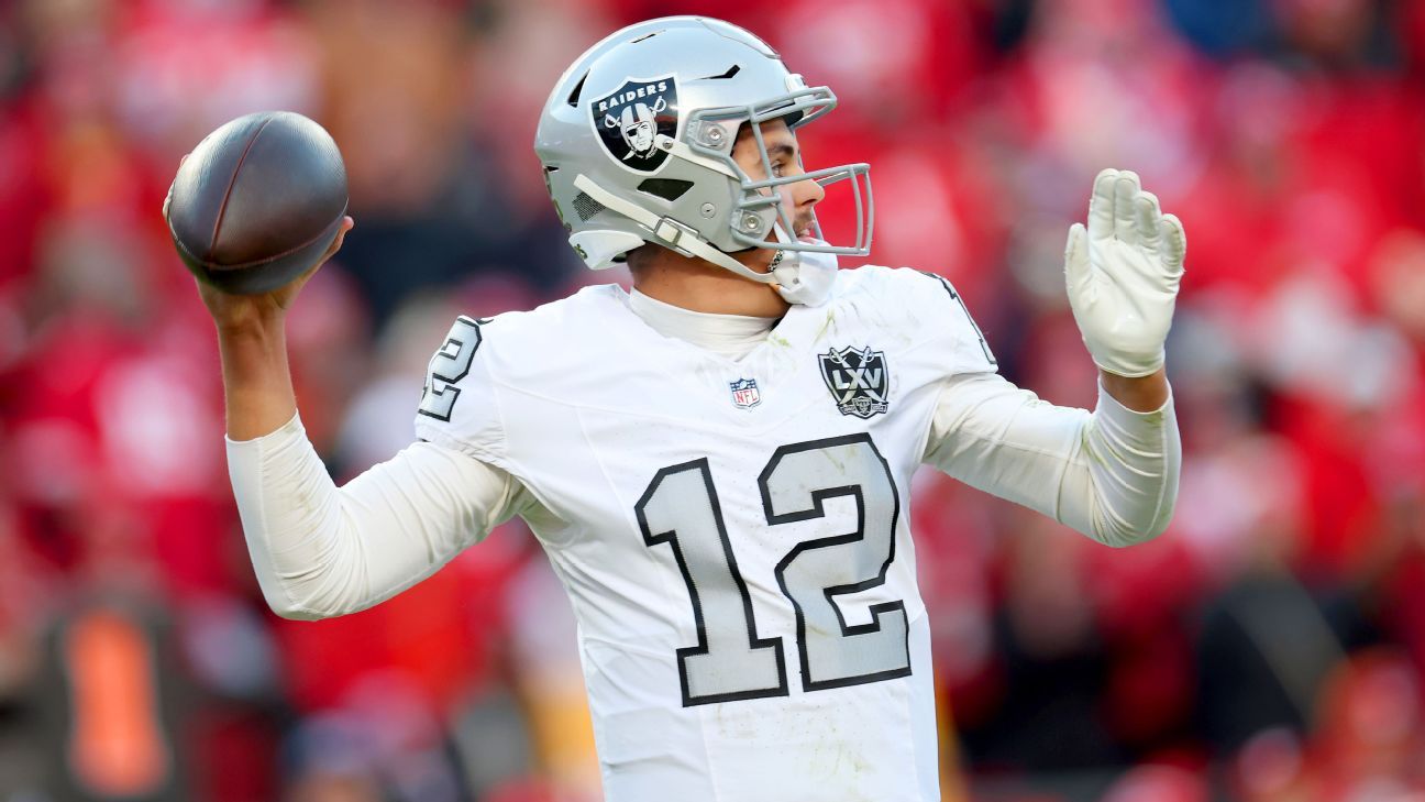 Raiders QB Aidan O'Connell 'should be good to go' vs. Jaguars