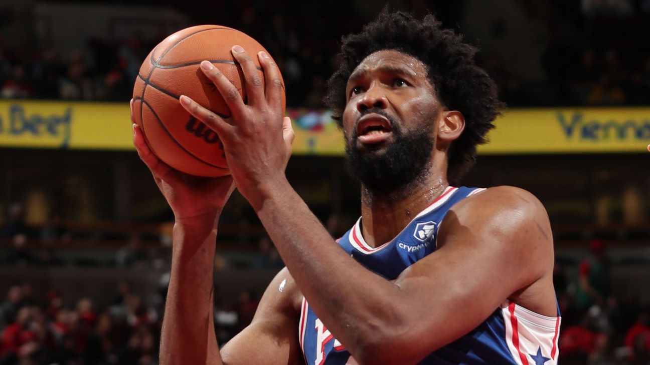 Sixers' Joel Embiid (sinus fracture) returns to starting lineup