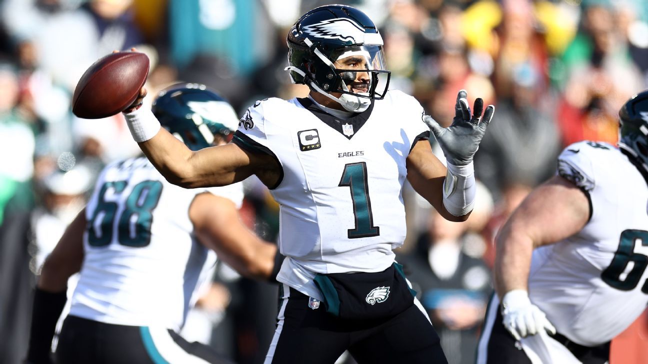 Jalen Hurts suffers concussion as Eagles' win streak ends at 10