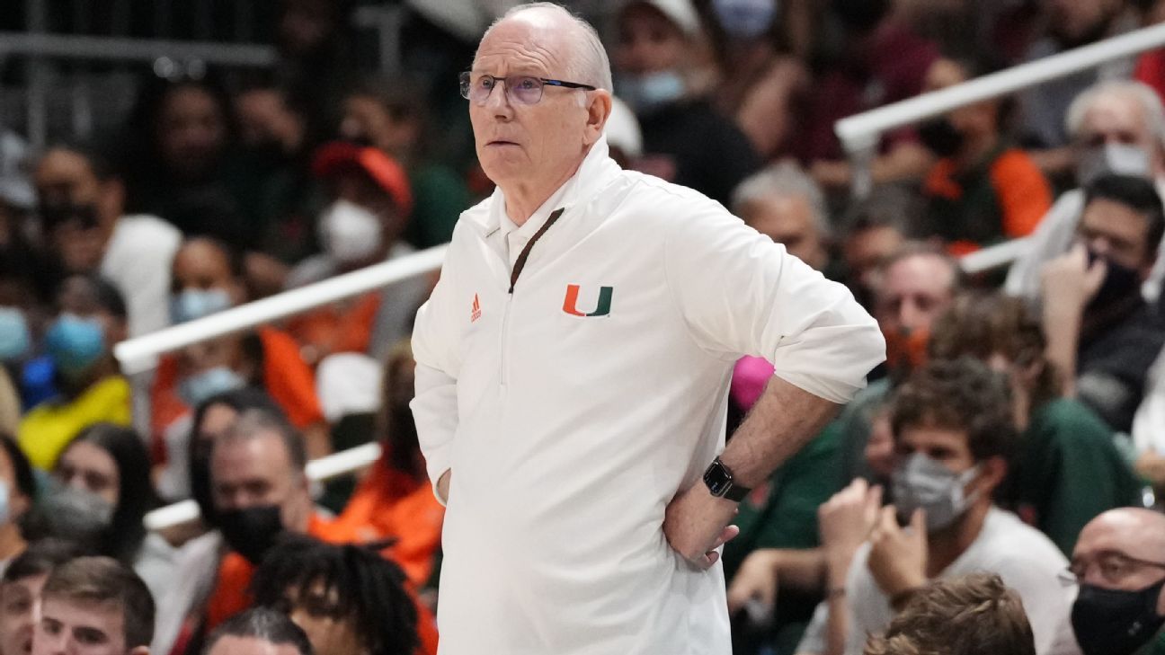 Jim Larranaga steps down amid 14th season as Miami head coach