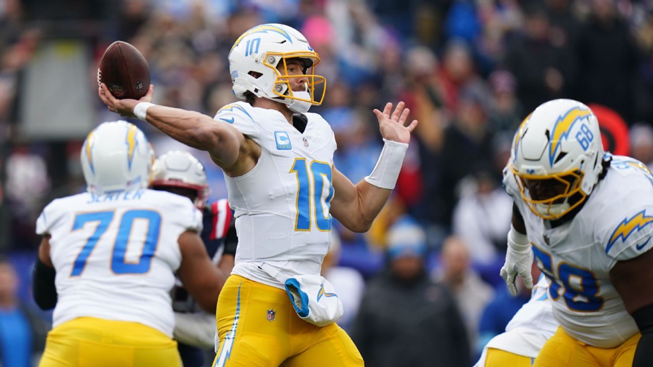 Chargers headed to playoffs with easy win over Patriots