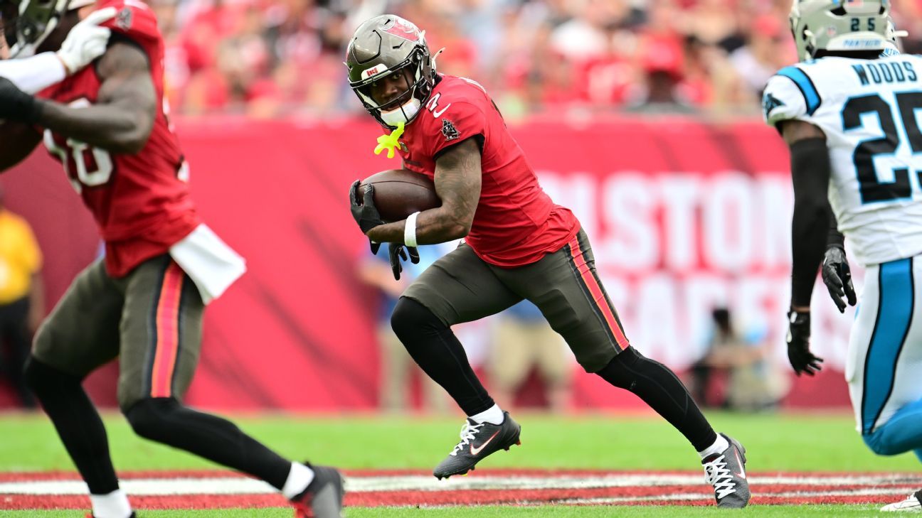 Bucky Irving rushes for 42 yards, leads to Tampa TD vs. Panthers