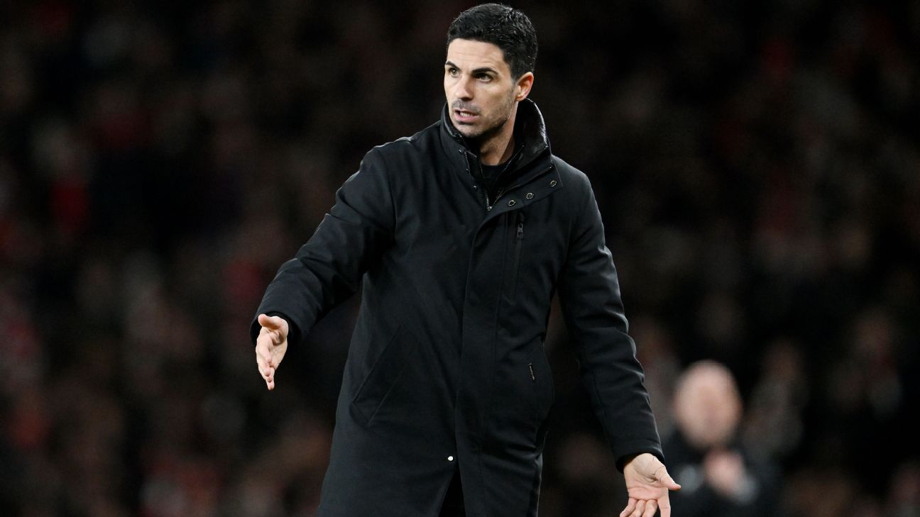 Mikel Arteta: Arsenal must 'be like a hammer' to chase Liverpool