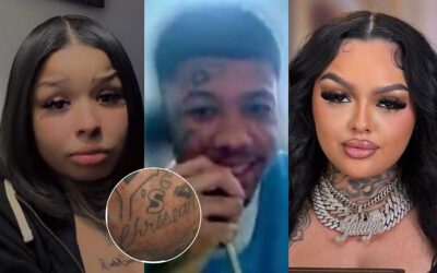 Blue’s Circus: Blueface Tattoos Chrisean Rock’s Name On His Face, She Admits They Exchanged Vows Last Month, Karlissa Saffold Reacts, And Jaidyn Alexis Joins OnlyFans To Make Ends Meet