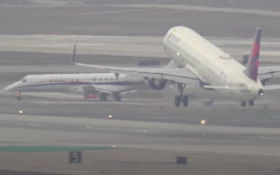 Suspenseful Footage Shows Moment Private Jet Carrying The Gonzaga University Men's Basketball Team Nearly Collides With Delta Passenger Plane At LAX
