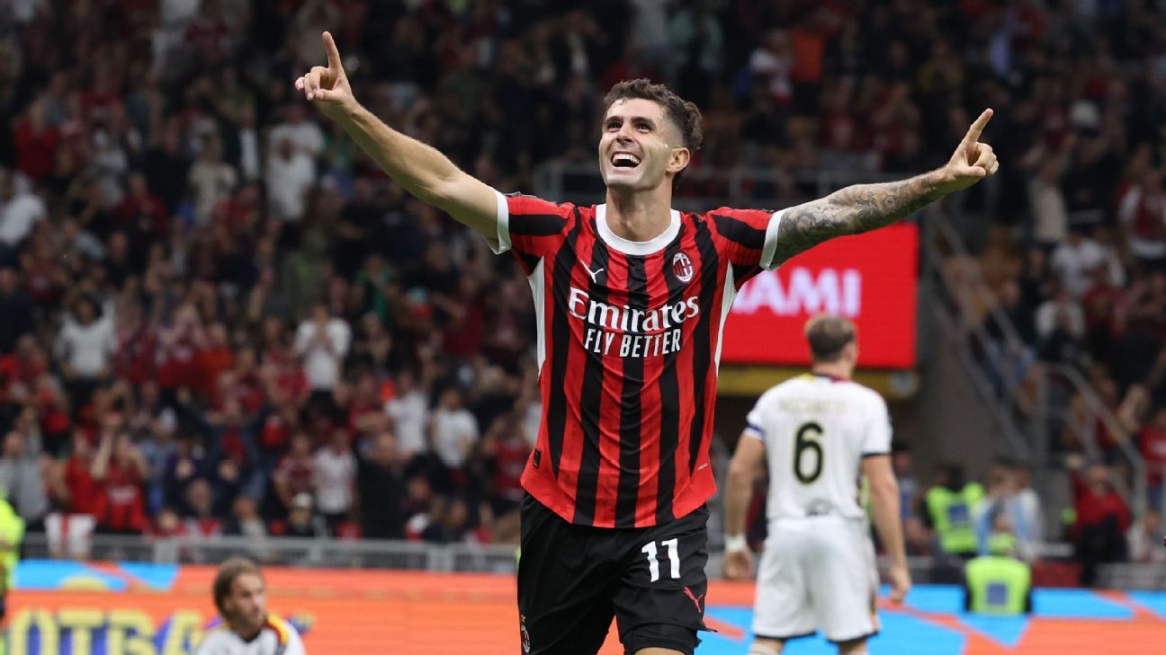 Christian Pulisic in line to return for Milan in Super Cup