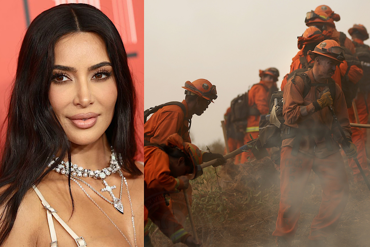 Kim Kardashian Demands Better Pay For 900+ CDCR Prisoners Helping Firefighters Battle Los Angeles County Fires, Reportedly Working 24-Hour+ Days For $1 Per Hour And Haven't Showered In 5 Days