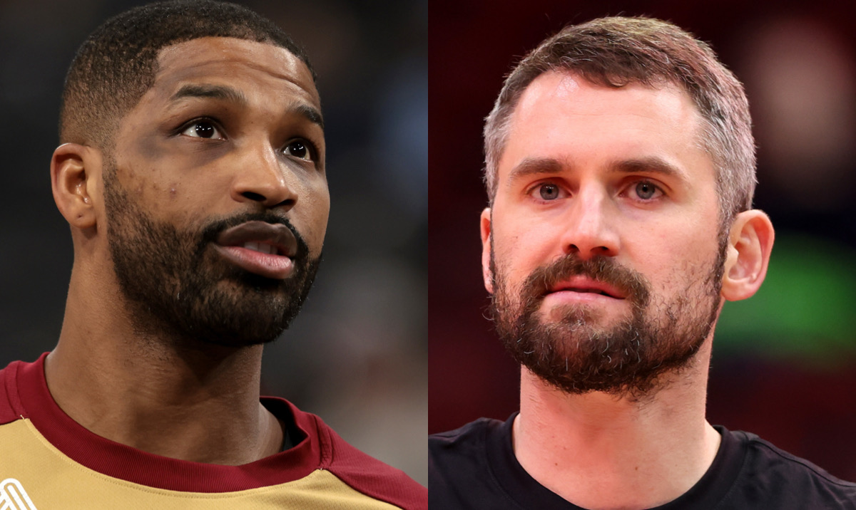 Former Teammates Kevin Love and Tristan Thompson Share Emotional Embrace After Death Of Love’s Dad • Hollywood Unlocked