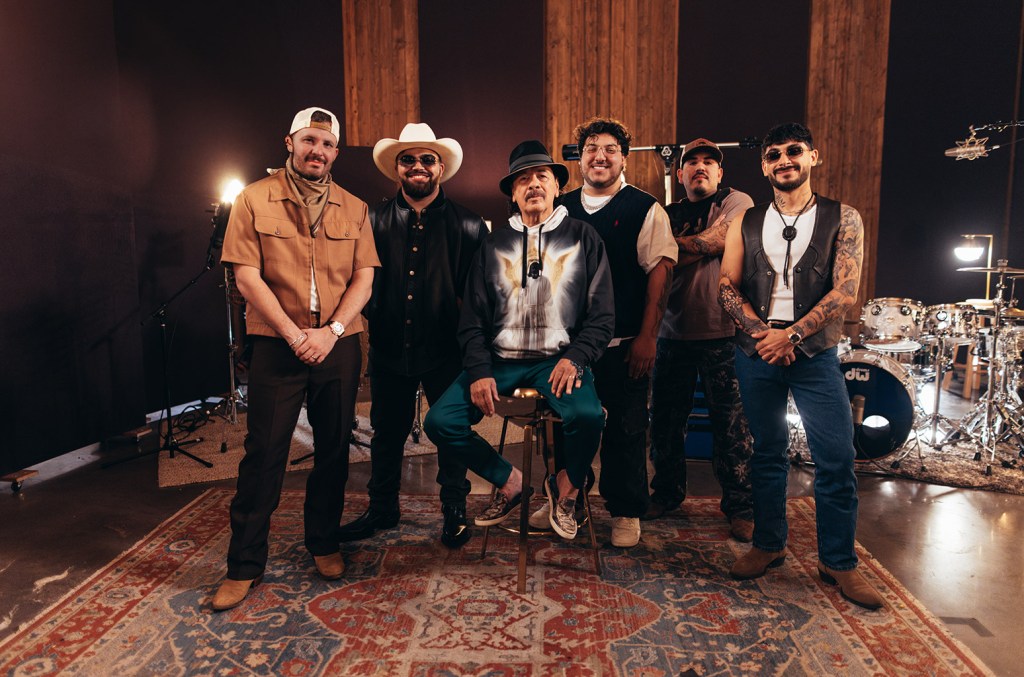 Carlos Santana & Grupo Frontera Unite for 'Me Retiro'
