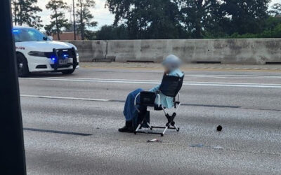 Armed 64-Year-Old Woman Surrenders In Hours-Long Police Standoff After Blocking Texas Highway I-45 While Seated In Lawn Chair