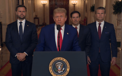 President Donald Trump Addresses The Nation After United States Strikes Three Iranian Nuclear Sites Amid Israel-Iran Conflict