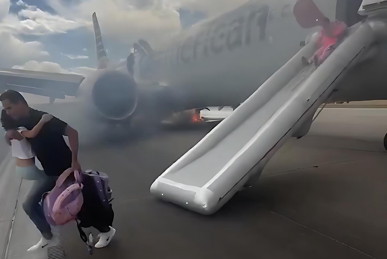 One Injured After American Airlines Plane Catches Fire During Takeoff At Denver Airport, Second Time An AA Plane Caught Fire In Colorado This Year