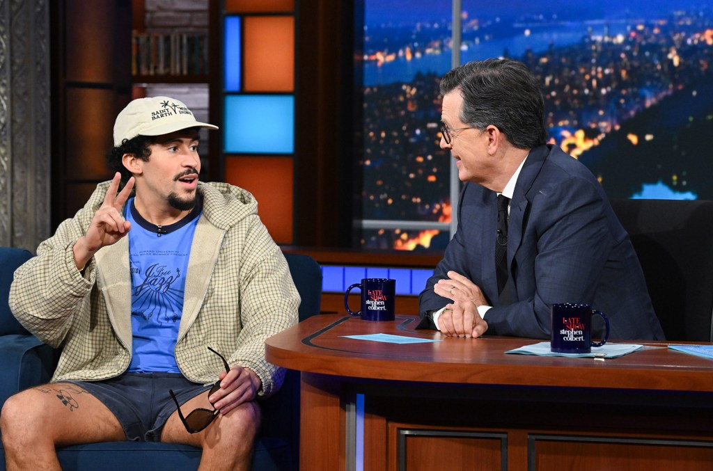 Bad Bunny On Difference Between Stage Persona & Benito on 'Late Show'